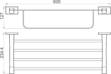 Полка с полотенцедержателем Gappo G0724-6