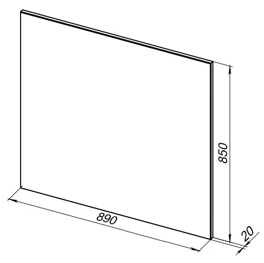 Зеркало Aquanet Lino 253908 белый