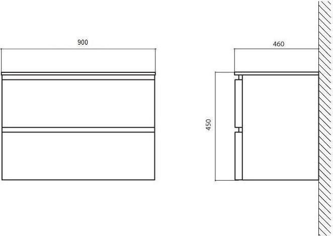 Тумба для комплекта BelBagno Energia BB900FCC-BB1490L/TL tortora lucido