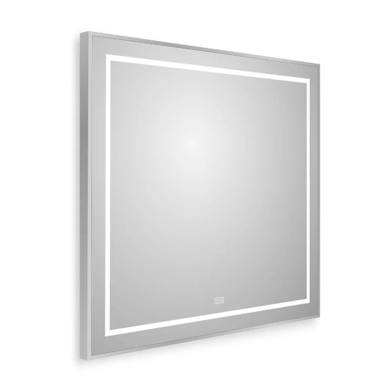 Зеркало BelBagno Kraft SPC-KRAFT-800-800-LED-TCH-WARM серый