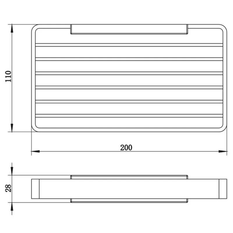 Мыльница Whitecross Cubo CU2424NIB серый