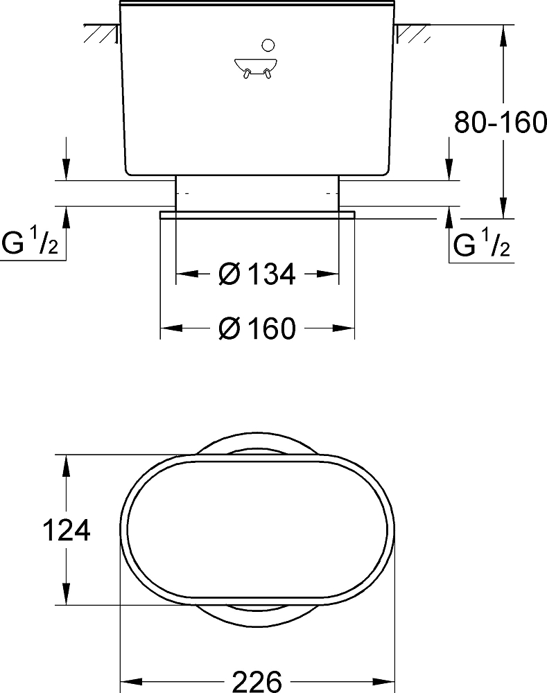 Скрытая часть Grohe 45473000