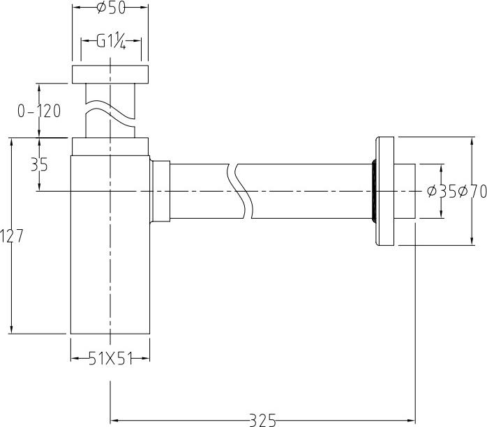 Сифон для раковины Allen Brau Infinity 5.21027-00, хром