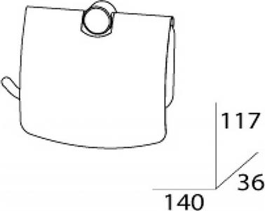 Держатель туалетной бумаги FBS Universal UNI 048