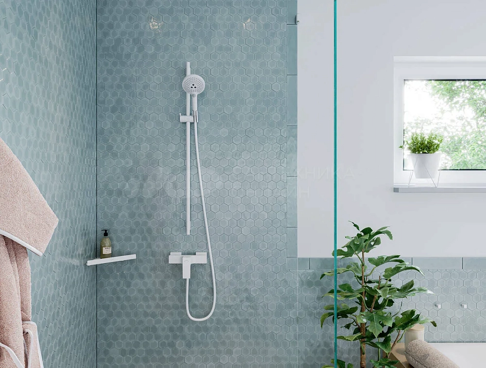 Душевая штанга Hansgrohe Unica S Puro 28631700, белый матовый