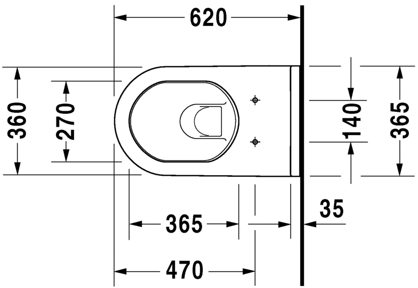 Подвесной унитаз Duravit Starck-3 2226090000