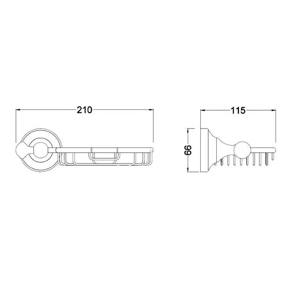 Полка Schein Saine Chrome 7053009 хром