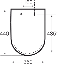 Крышка-сиденье для унитаза Roca Hall 80162C004, микролифт