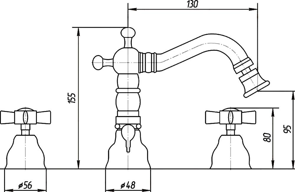 Смеситель Migliore Princeton ML.PRN-825 Cr для биде