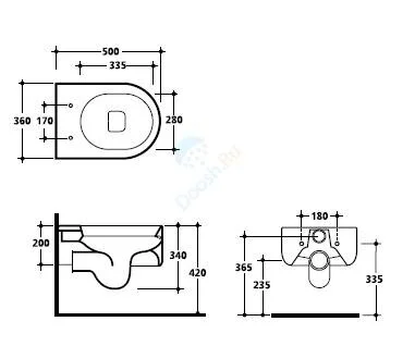 Подвесной унитаз Kerasan Flo 3115