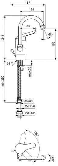 Смеситель для раковины Vidima Seva II BA046AA хром