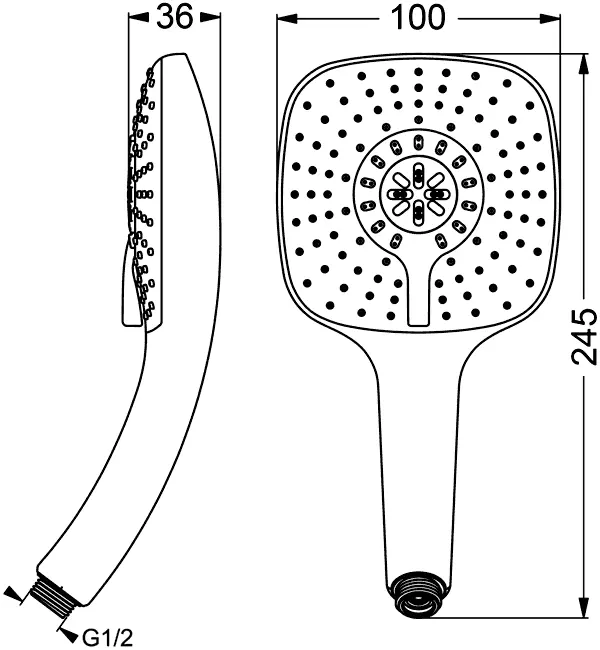 Душевая лейка Ideal Standard Idealrain B0003AA хром