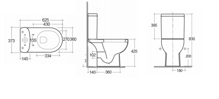 Бачок для унитаза Kerama Marazzi Buongiorno PRO с механизмом Geberit BG.Pro.cis.01