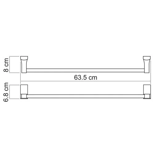 Полотенцедержатель WasserKRAFT Leine К-5000 K-5030 хром