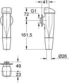 Смывное устройство для унитаза Grohe Rondo 37144000