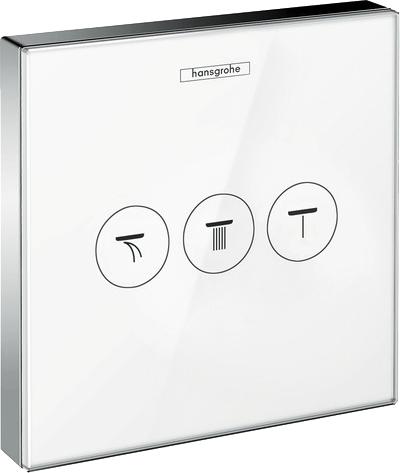 Переключатель потоков Hansgrohe ShowerSelect 15736400 на три потребителя, белый