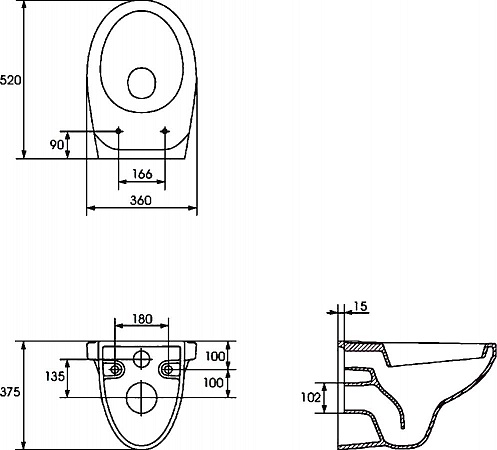 Подвесной унитаз Cersanit Delfi B MZ-DELFI