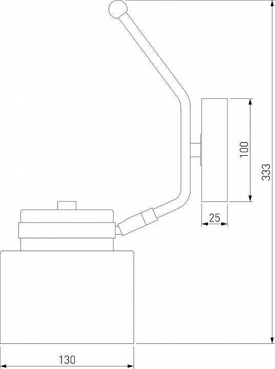 Бра Eurosvet Batler 70133/1 черный