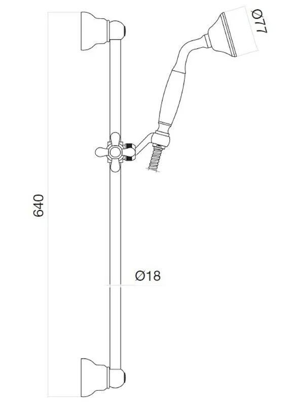 Душевой гарнитур Webert Shower Set AC0385010 золото