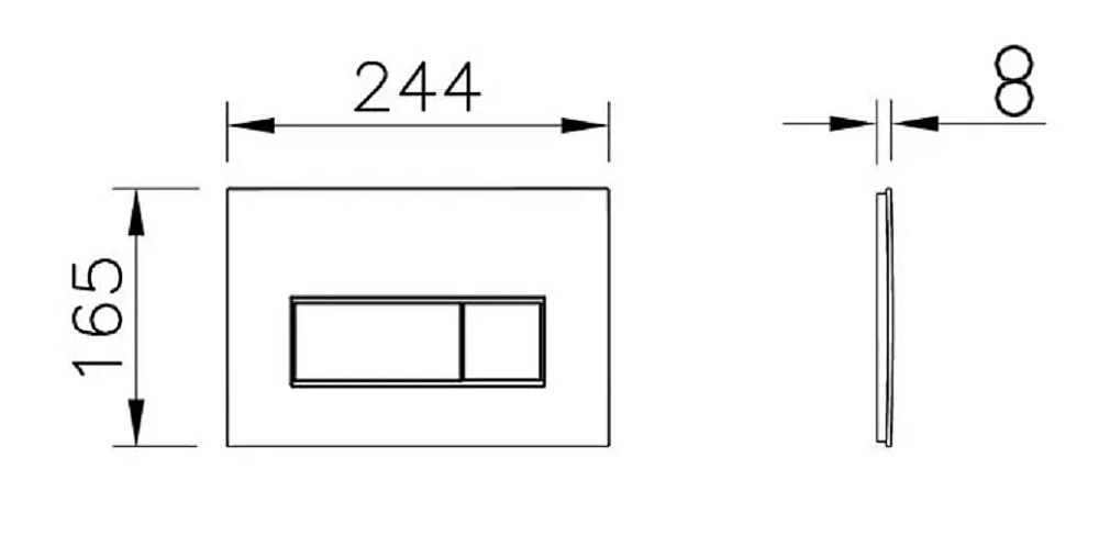 Клавиша смыва Vitra Root Square 740-2324 золото