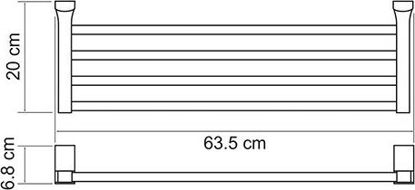 Полка для полотенец Wasserkraft Leine 5011