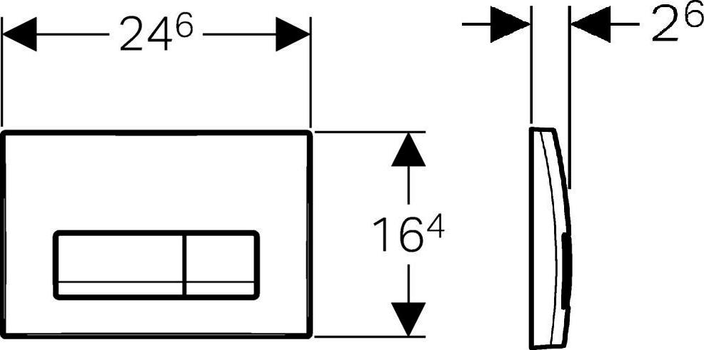 Кнопка смыва Geberit Delta 51 115.105.11.1 альпийский белый