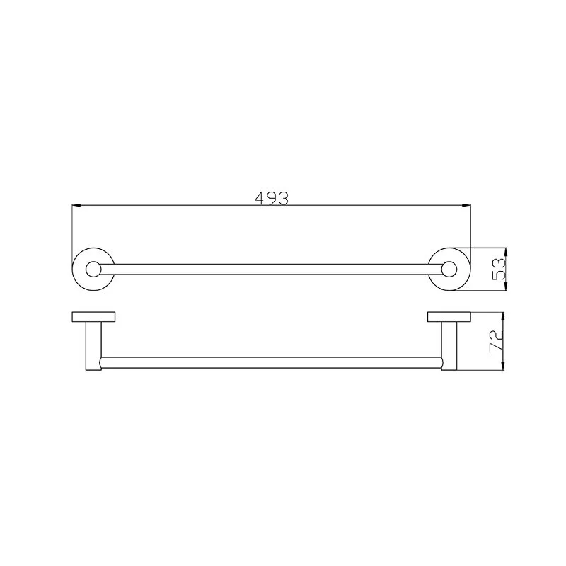 Полотенцедержатель Rav-Slezak Colorado COA0701/45MGK серый