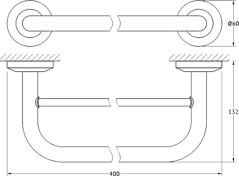 Полотенцедержатель FBS Standard STA 035 40 см