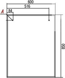 Зеркало с подсветкой Aquaton Крит 60 1A163302KT010