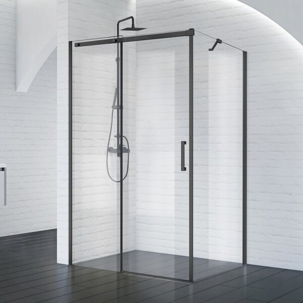 Душевой уголок BelBagno ACQUA-AH-1-130/90-C-NERO