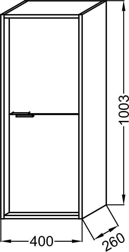 Шкаф 40 см Jacob Delafon Vivienne EB1510-E52-E52, дуб табак