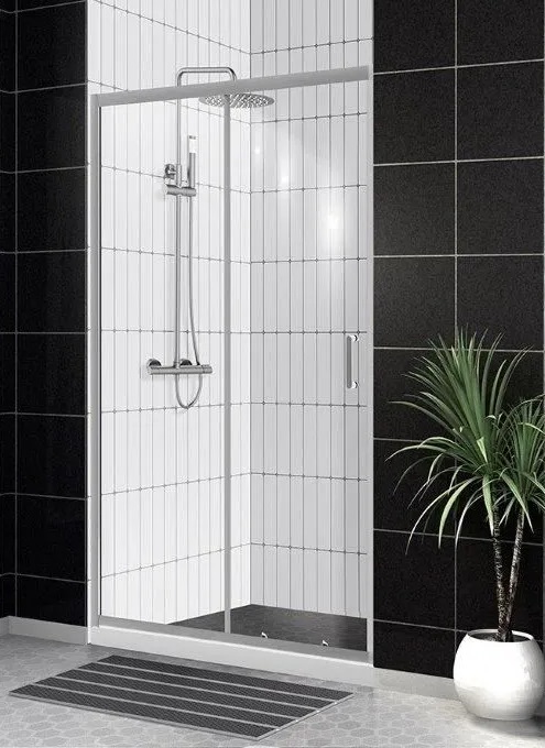 Душевая дверь в нишу 140x185 см BelBagno UNO-BF-1-140-C-Cr