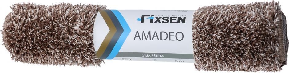 Коврик для ванной 50х70 Fixsen Amadeo FX-3001I коричневый