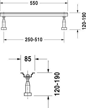 Акриловая ванна Duravit P3 Comforts 190х90 700378