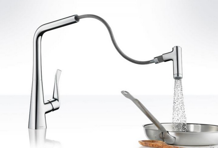 Смеситель для кухонной мойки Hansgrohe Metris Select 14884000, хром