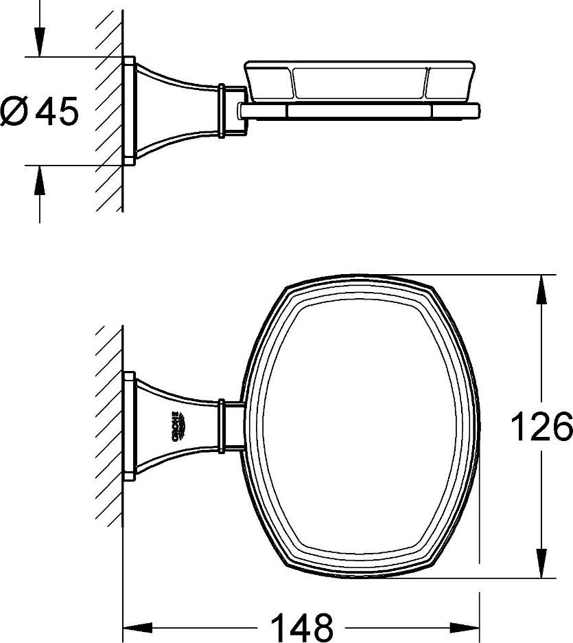 Мыльница Grohe Grandera 40628000