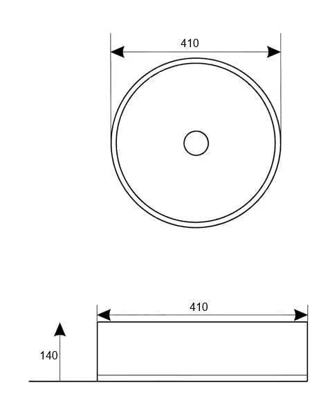 Раковина накладная Comforty J2030 черный