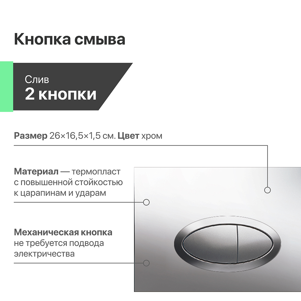 Комплект Унитаз подвесной Ceramicanova Play CN3001 с микролифтом, безободковый + Инсталляция Ewrika ProLT 0026-2020 + Кнопка 0051 хром