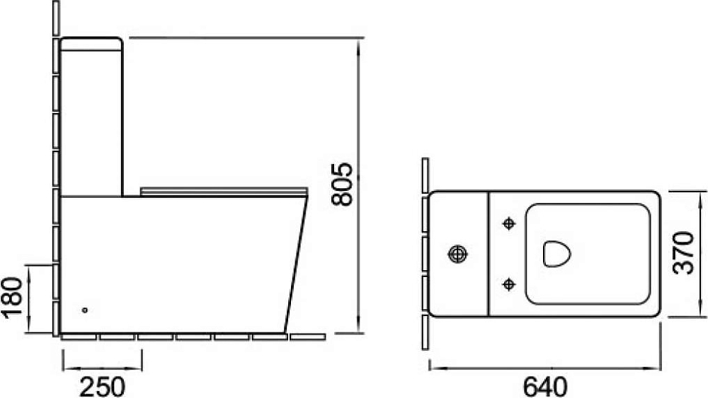 Напольный унитаз-компакт Vincea Q-Line VT2-12 белый