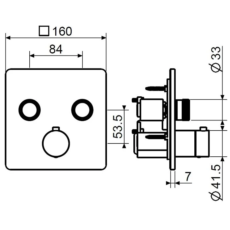 Смеситель для ванны с душем Plumberia Selection Psbox PSB2902NO черный