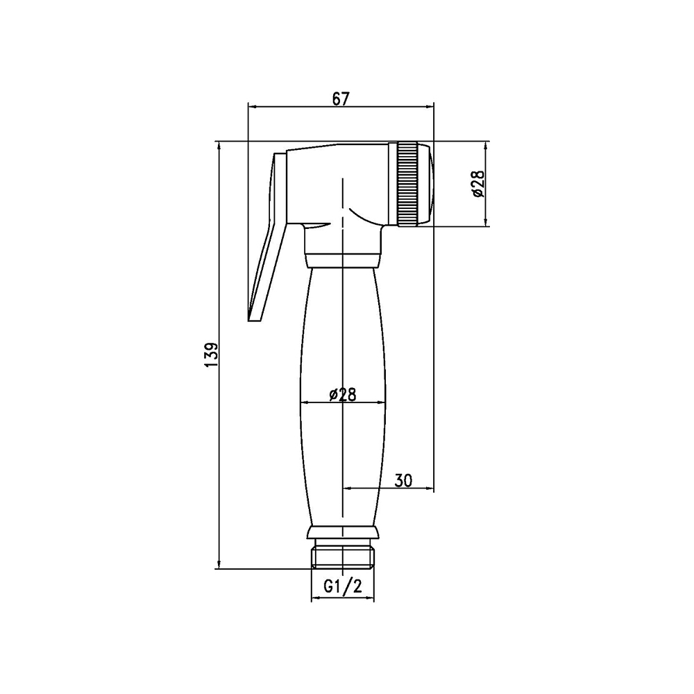 Душ гигиенический Lemark LM8047G золото