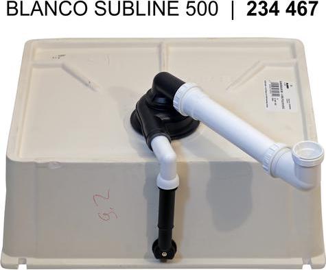 Кухонная мойка Blanco Subline 500-U Ceramic 523739 базальт