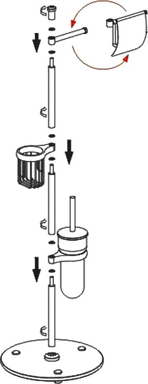 Стойка напольная Wasserkraft 1236