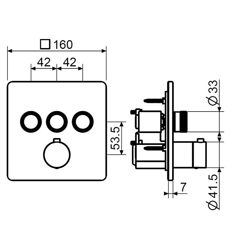 Смеситель для ванны с душем Plumberia Selection Psbox PSB2903NO черный