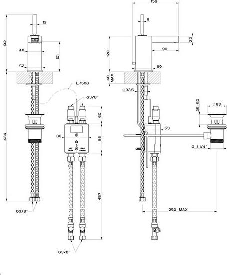 Смеситель для раковины Gessi Rettangolo 30902#031, хром