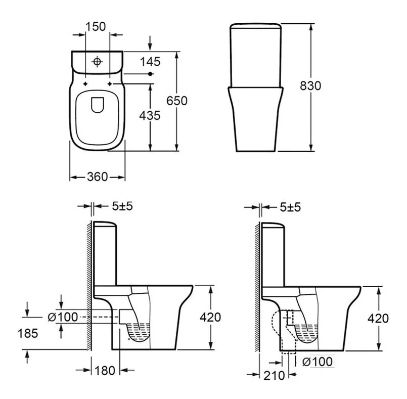 Напольный унитаз Imex Grace CT10134