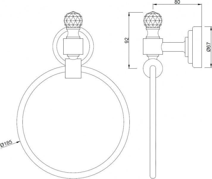 Полотенцедержатель Jaquar ACT-CHR-8821