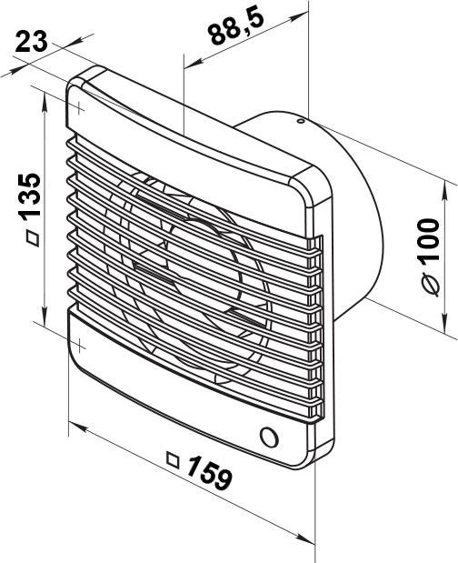 Вытяжной вентилятор Vents 100 МК