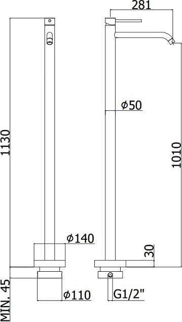 Смеситель Paffoni Light LIG031CR для раковины