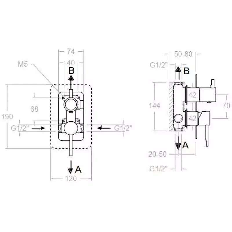 Смеситель для душа Ramon Soler Odisea 391512SOC золото